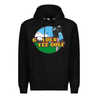 Black golden tee golf Premium Hoodie - lanVoArt