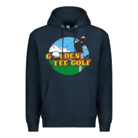 Navy golden tee golf Premium Hoodie - lanVoArt