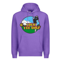 Purple golden tee golf Premium Hoodie - lanVoArt