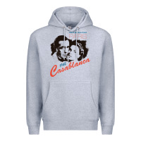 Heather Grey casablanca Premium Hoodie - lanVoArt