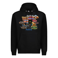 Black cedar point roller coaster  designer Premium Hoodie - lanVoArt