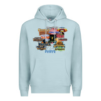 Blue Mist cedar point roller coaster  designer Premium Hoodie - lanVoArt