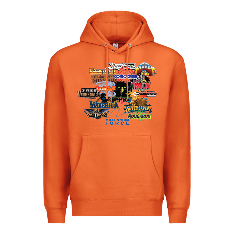 Cedar Point Roller Coaster  Designer Premium Hoodie by lanVoArt | Teevron