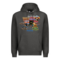 Charcoal Heather cedar point roller coaster  designer Premium Hoodie - lanVoArt