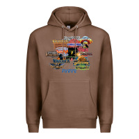 Chestnut cedar point roller coaster  designer Premium Hoodie - lanVoArt