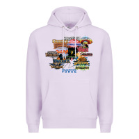 Lilac cedar point roller coaster  designer Premium Hoodie - lanVoArt