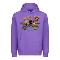 Purple cedar point roller coaster  designer Premium Hoodie - lanVoArt