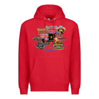 Red cedar point roller coaster  designer Premium Hoodie - lanVoArt