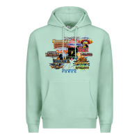 Seafoam cedar point roller coaster  designer Premium Hoodie - lanVoArt