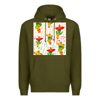 Army Green mexico seamless pattern Premium Hoodie - FaDigitalArtStudio