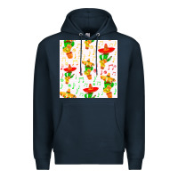 Navy mexico seamless pattern Premium Hoodie - FaDigitalArtStudio