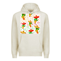 Oatmeal Heather mexico seamless pattern Premium Hoodie - FaDigitalArtStudio