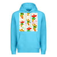 Ocean Blue mexico seamless pattern Premium Hoodie - FaDigitalArtStudio