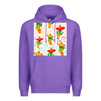 Purple mexico seamless pattern Premium Hoodie - FaDigitalArtStudio