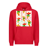 Red mexico seamless pattern Premium Hoodie - FaDigitalArtStudio