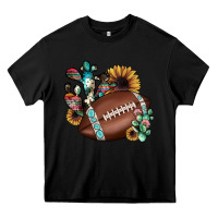 Black football cactus sunflower Heavy Core Tee - JahusDesignShop