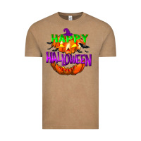 Vintage Coffee Happy Halloween Vintage Tee - NancyCooperArtShop