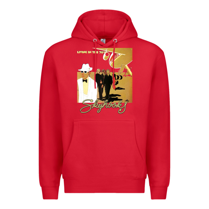 Ausrock 08 Skyhooks Vintage Living In The 70's Premium Hoodie by lanVoArt | Teevron