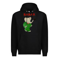 Black babar the elephant Premium Hoodie - lanVoArt