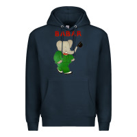 Navy babar the elephant Premium Hoodie - lanVoArt