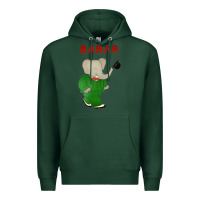Sports Green babar the elephant Premium Hoodie - lanVoArt