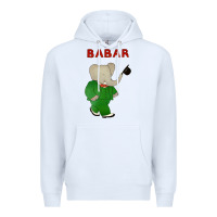 White babar the elephant Premium Hoodie - lanVoArt
