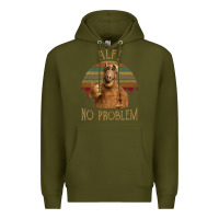 Army Green alf alien no problem vintage Premium Hoodie - lanVoArt