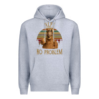 Heather Grey alf alien no problem vintage Premium Hoodie - lanVoArt