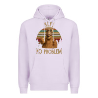 Lilac alf alien no problem vintage Premium Hoodie - lanVoArt