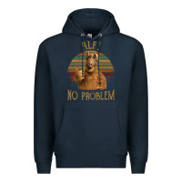 Navy alf alien no problem vintage Premium Hoodie - lanVoArt
