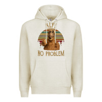 Oatmeal Heather alf alien no problem vintage Premium Hoodie - lanVoArt