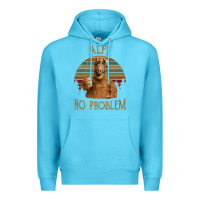 Ocean Blue alf alien no problem vintage Premium Hoodie - lanVoArt