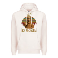 Pale Pink alf alien no problem vintage Premium Hoodie - lanVoArt