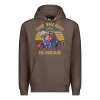 Coffee the sheriff is near blazing art saddles do it vintage gift for fans Premium Hoodie - lanVoArt