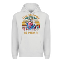 Dove Grey the sheriff is near blazing art saddles do it vintage gift for fans Premium Hoodie - lanVoArt