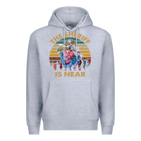 Heather Grey the sheriff is near blazing art saddles do it vintage gift for fans Premium Hoodie - lanVoArt
