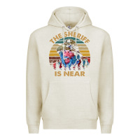Oatmeal Heather the sheriff is near blazing art saddles do it vintage gift for fans Premium Hoodie - lanVoArt