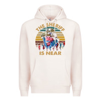 Pale Pink the sheriff is near blazing art saddles do it vintage gift for fans Premium Hoodie - lanVoArt