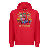 Red the sheriff is near blazing art saddles do it vintage gift for fans Premium Hoodie - lanVoArt