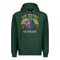 Sports Green the sheriff is near blazing art saddles do it vintage gift for fans Premium Hoodie - lanVoArt