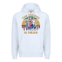 White the sheriff is near blazing art saddles do it vintage gift for fans Premium Hoodie - lanVoArt