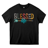 Black Blessed Life Heavy Core Tee - BundleAndBundleShop
