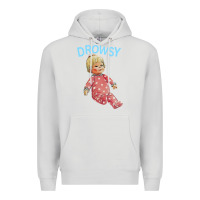 Dove Grey drowsy doll Premium Hoodie - lanVoArt
