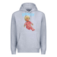 Heather Grey drowsy doll Premium Hoodie - lanVoArt
