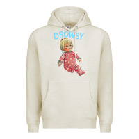 Oatmeal Heather drowsy doll Premium Hoodie - lanVoArt