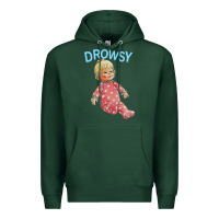 Sports Green drowsy doll Premium Hoodie - lanVoArt