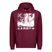 Burgundy i'm a devilman Premium Hoodie - lanVoArt