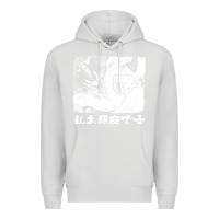 Dove Grey i'm a devilman Premium Hoodie - lanVoArt
