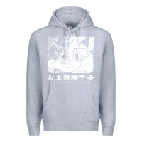 Heather Grey i'm a devilman Premium Hoodie - lanVoArt
