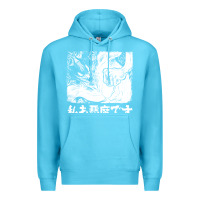 Ocean Blue i'm a devilman Premium Hoodie - lanVoArt